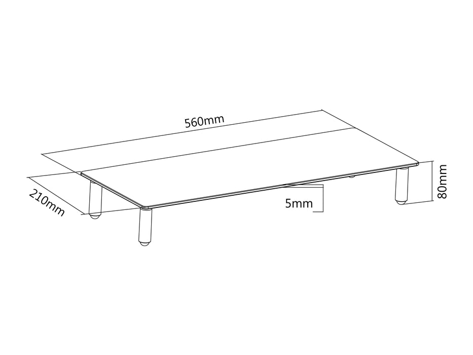 EAN 4015867222157 - Equip 650882 soporte para monitor Escritorio Transparente imagen 9