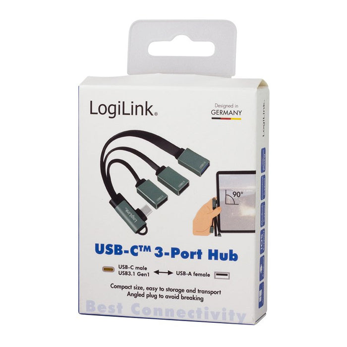 EAN 4052792057829 - LogiLink UA0361 hub de interfaz USB 3.2 Gen 1 (3.1 Gen 1) Type-C 5000 Mbit/s Plata imagen 4
