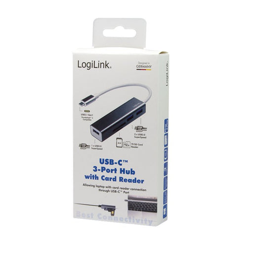 EAN 4052792048568 - LogiLink UA0305 base para portátil y replicador de puertos Alámbrico USB 3.2 Gen 1 (3.1 Gen 1) Type-C Alu imagen 2