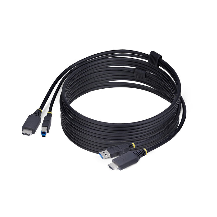 EAN 0065030912846 - StarTech.com HU12210-KVM-CABLE cable para video, teclado y ratón (kvm) Negro 3,1 m imagen 1