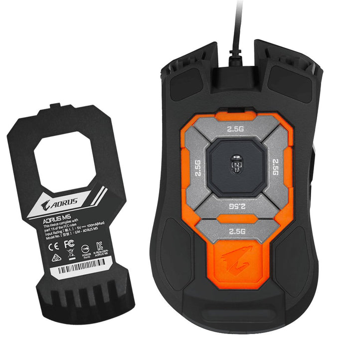 EAN 0813567025481 - GIGABYTE AORUS M5 ratón Juego mano derecha USB tipo A Óptico 16000 DPI imagen 6