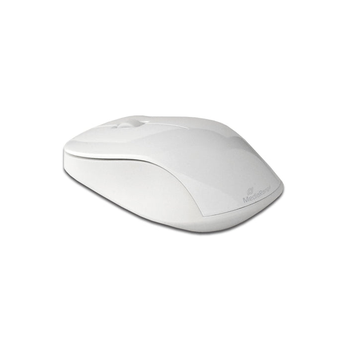 EAN 4260459611530 - MediaRange MROS106 teclado Ratón incluido Hogar RF inalámbrico QWERTZ Alemán Plata, Blanco imagen 3