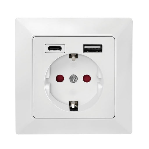 EAN 4052792063066 - LogiLink PA0262 toma de corriente CEE 7/3 + USB Blanco imagen 2