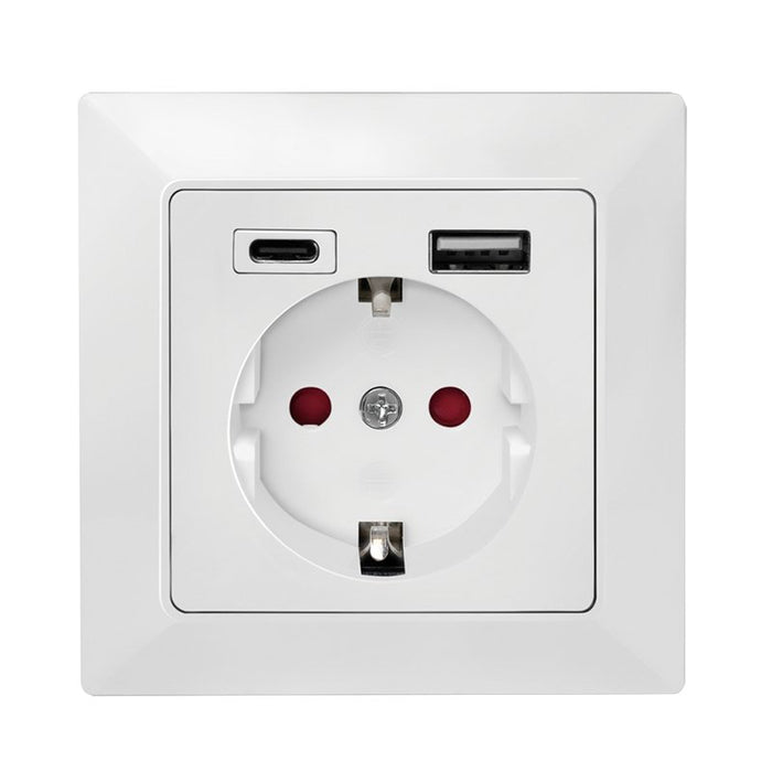 EAN 4052792063066 - LogiLink PA0262 toma de corriente CEE 7/3 + USB Blanco imagen 2
