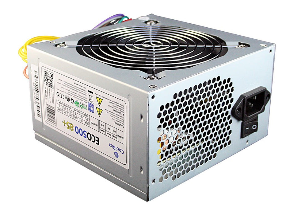EAN 8437013799713 - CoolBox ECO500 85+ unidad de fuente de alimentación 300 W 20+4 pin ATX ATX Gris imagen 1