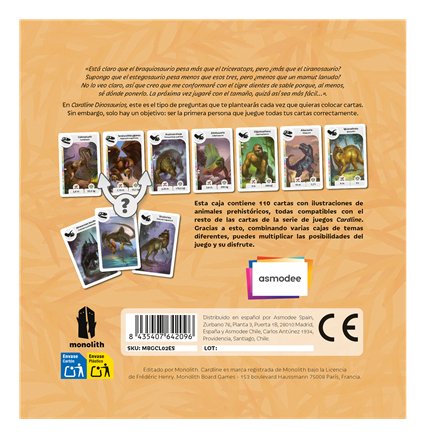 EAN 8435407642096 - Asmodee CARDDINOES juego de tablero Juego De Cartas Concurso de preguntas y respuestas imagen 4