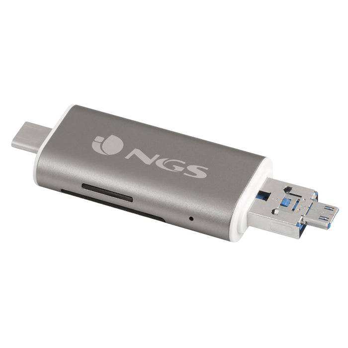 EAN 8435430608403 - NGS ALLYREADER lector de tarjeta USB/Micro-USB Gris, Blanco imagen 1