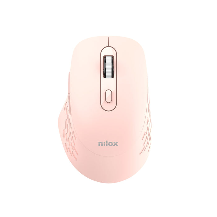 EAN 8431775136441 - Nilox RATON DUAL WIRELESS 1600 DPI ROSA ratón Oficina Bluetooth + USB Type-A Óptico imagen 2