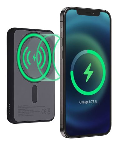 EAN 3303170117521 - T'nB PBUMAG5 batería externa 5000 mAh Cargador inalámbrico Negro imagen 2