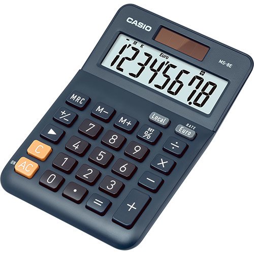 EAN 4549526609893 - Casio MS-8E calculadora Escritorio Pantalla de calculadora Negro, Gris, Naranja imagen 1