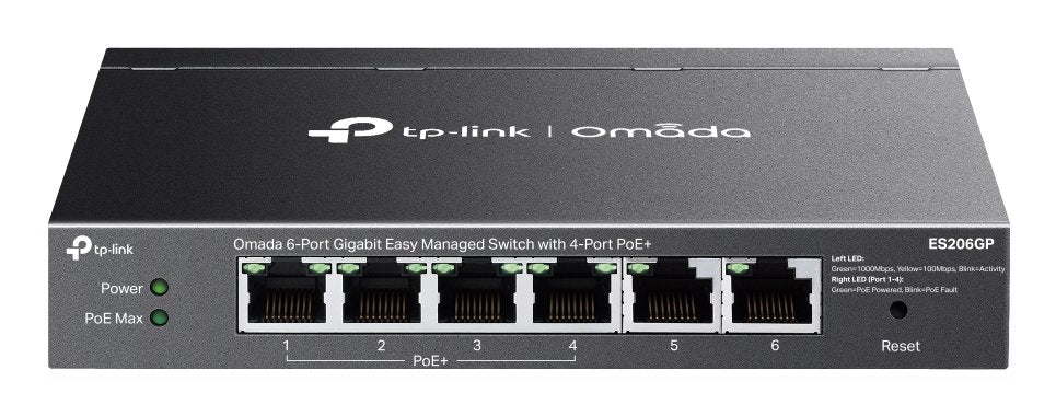 EAN 1210002600644 - TP-Link Omada ES206GP switch Gestionado Gigabit Ethernet (10/100/1000) Energía sobre Ethernet (PoE) Negro imagen 1