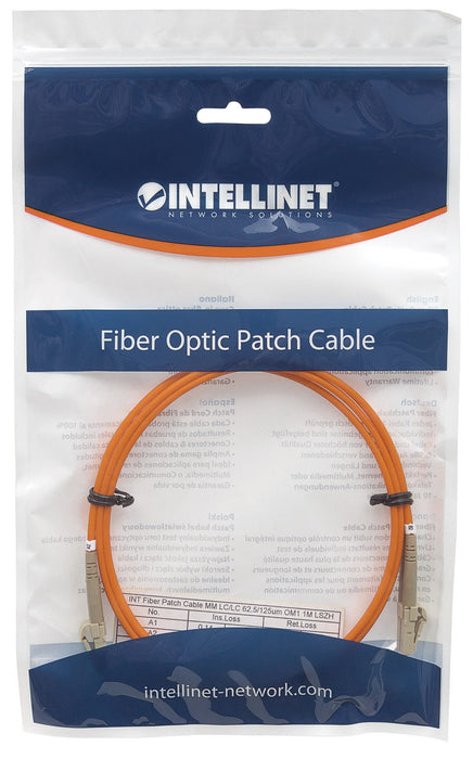EAN 0766623471213 - Intellinet 2.0m LC M/M Cable de fibra óptica e InfiniBand 2 m Naranja imagen 4