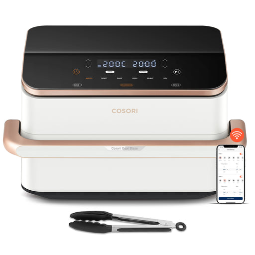 EAN 810123675715 - Cosori Dual Blaze Twinfry Chef Edition Doble 10 L Independiente 2800 W Freidora de aire caliente Oro rosa, imagen 1