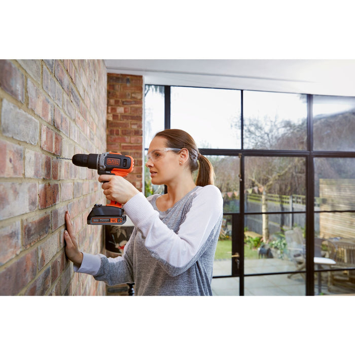 EAN 5035048709160 - Black & Decker BCD003MEM2K-QW taladro 1400 RPM Sin llave Negro, Naranja imagen 9