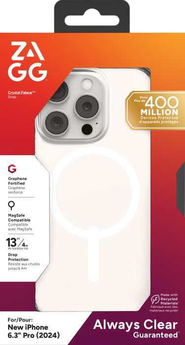 EAN 840390318800 - ZAGG Crystal Palace Snap funda para teléfono móvil 16 cm (6.3") Transparente imagen 4