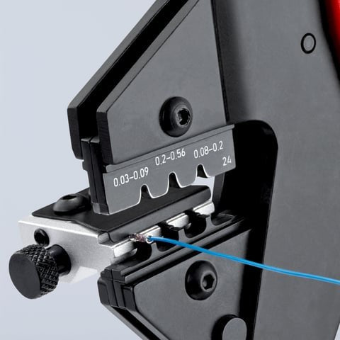 EAN 4003773071587 - Knipex 97 43 200 A crimpadora Herramienta para prensar Azul, Rojo imagen 4