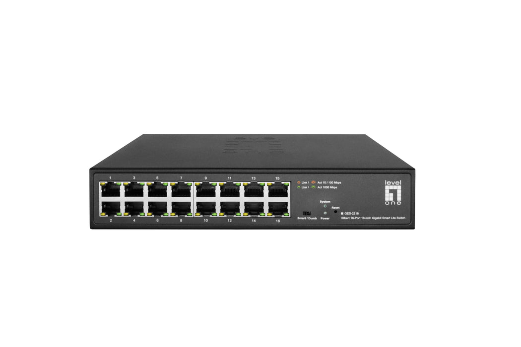 EAN 4015867229989 - LevelOne GES-2216 switch Gestionado L2 Gigabit Ethernet (10/100/1000) Negro imagen 1