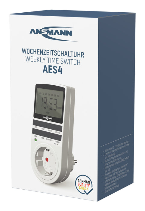 EAN 4013674186037 - Ansmann 1260-0006 contador eléctrico Blanco Programador eléctrico diario/semanal imagen 2