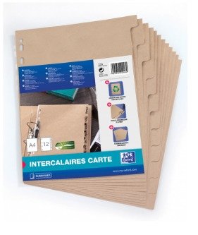 EAN 3045050209482 - Oxford 100204955 divisor Cartón Beige 12 pieza(s) imagen 2
