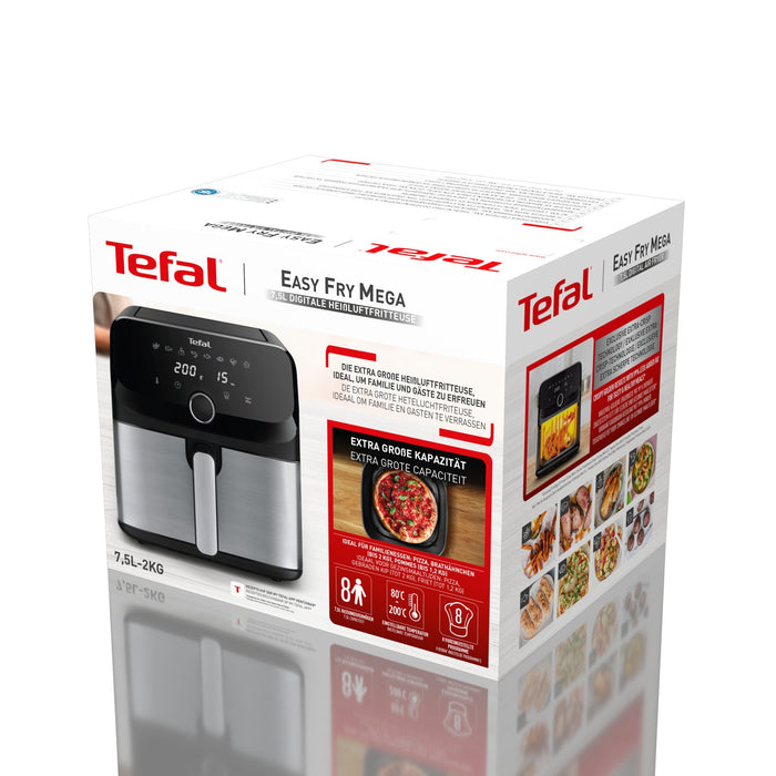 EAN 3045380026216 - Tefal Easy Fry Mega EY855D10 freidora Sencillo 7,5 L Independiente 2020 W Freidora de aire caliente Negro imagen 12