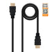 EAN 8433281007680 - Nanocable HDMI V2.0, 2m cable HDMI HDMI tipo A (Estándar) Negro imagen 1