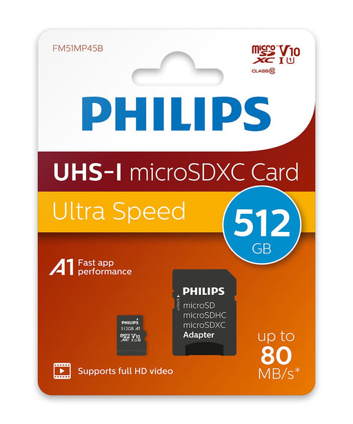 EAN 4895229133549 - Philips FM51MP45B/00 memoria flash 512 GB MicroSDHC UHS-I Clase 10 imagen 2