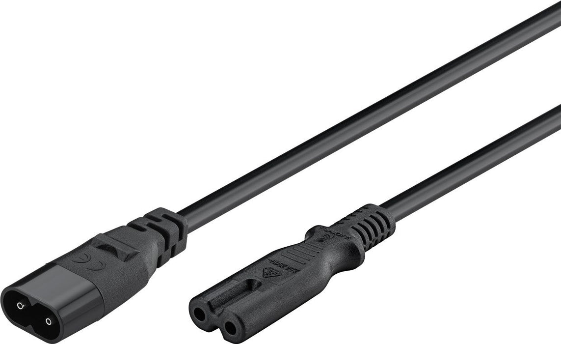 EAN 4040849972010 - Goobay 97201 cable de transmisión Negro, Indigo 2 m C8 acoplador C7 acoplador imagen 2