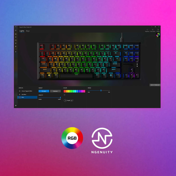 EAN 0196337969827 - HyperX Alloy Origins Core PBT HX Aqua Gaming Keyboard teclado Juego USB Negro imagen 6