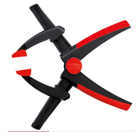 EAN 4008158031453 - BESSEY VarioClippix Prensa rápida de palanca en forma de U 17 cm Negro, Rojo imagen 1