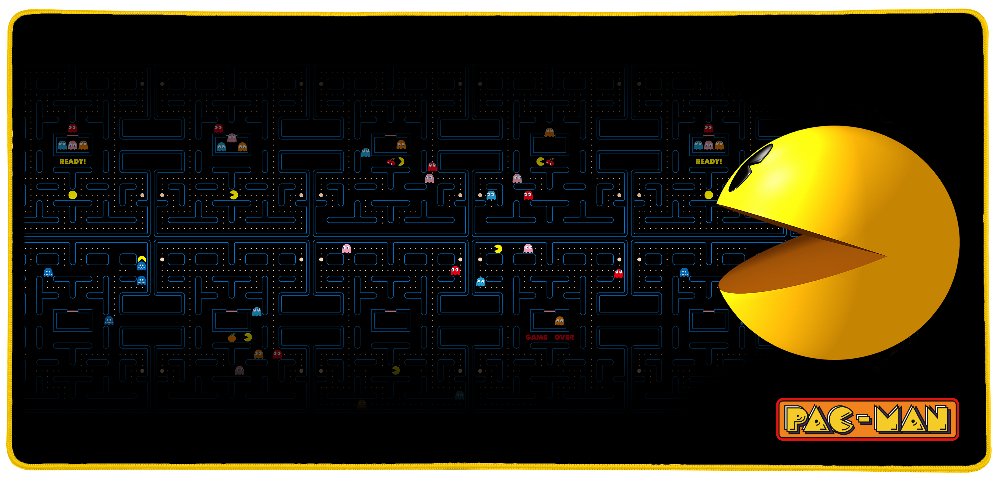 EAN 3328170294652 - Konix PacMan Alfombrilla de ratón para juegos Negro, Azul, Amarillo imagen 1
