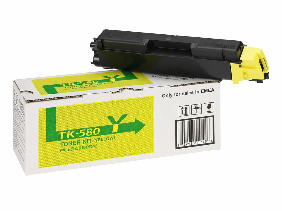 EAN 0632983017319 - KYOCERA TK-580Y cartucho de tóner 1 pieza(s) Original Amarillo imagen 4