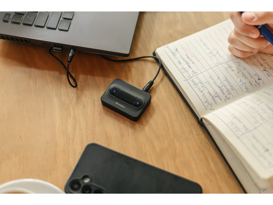 EAN 5705730450136 - Sandberg 450-13 transmisor de audio inalámbrico 3,5 mm 10 m Negro imagen 5