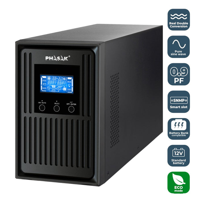 EAN 5605922004843 - Phasak PH 8010 sistema de alimentación ininterrumpida (UPS) Doble conversión (en línea) 1,06 kVA 900 W 3  imagen 4