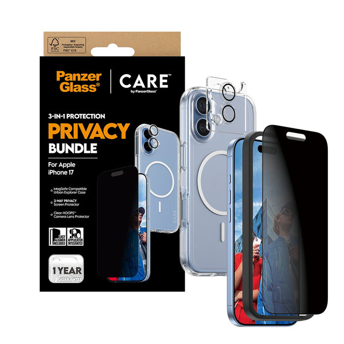EAN 5715685027413 - PanzerGlass ® | CARE by ® 3-in-1 Flagship Privacy Bundle iPhone 17 Protector de pantalla Apple 1 pieza(s) imagen 6