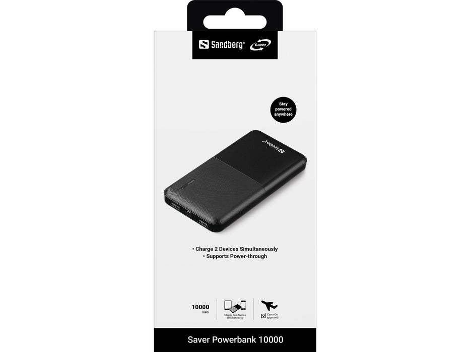 EAN 5705730320347 - Sandberg 320-34 batería externa Polímero de litio 10000 mAh Negro imagen 2