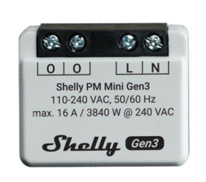 EAN 3800235261613 - Shelly PM Mini Gen3 Interruptor inteligente 1P Gris imagen 1