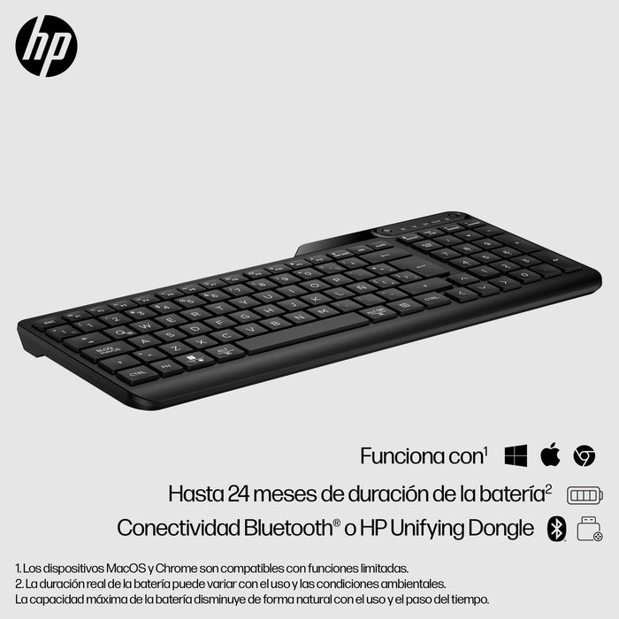 EAN 0197192767733 - HP 475 Dual-Mode Wireless Keyboard teclado Universal RF Wireless + Bluetooth Negro imagen 7