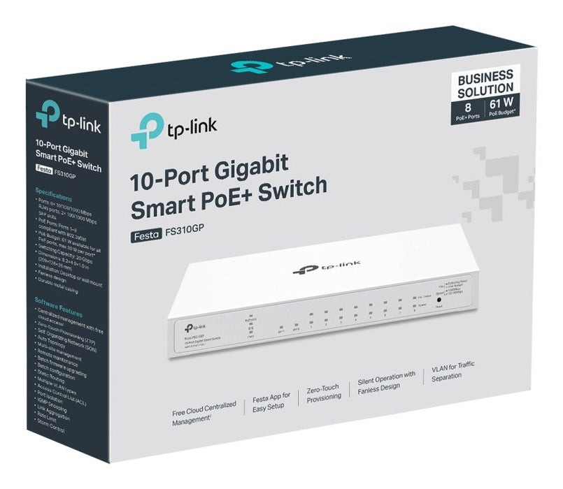 EAN 8885020621464 - TP-Link FESTA FS310GP switch Gestionado L2/L2+ Gigabit Ethernet (10/100/1000) Energía sobre Ethernet (PoE imagen 6