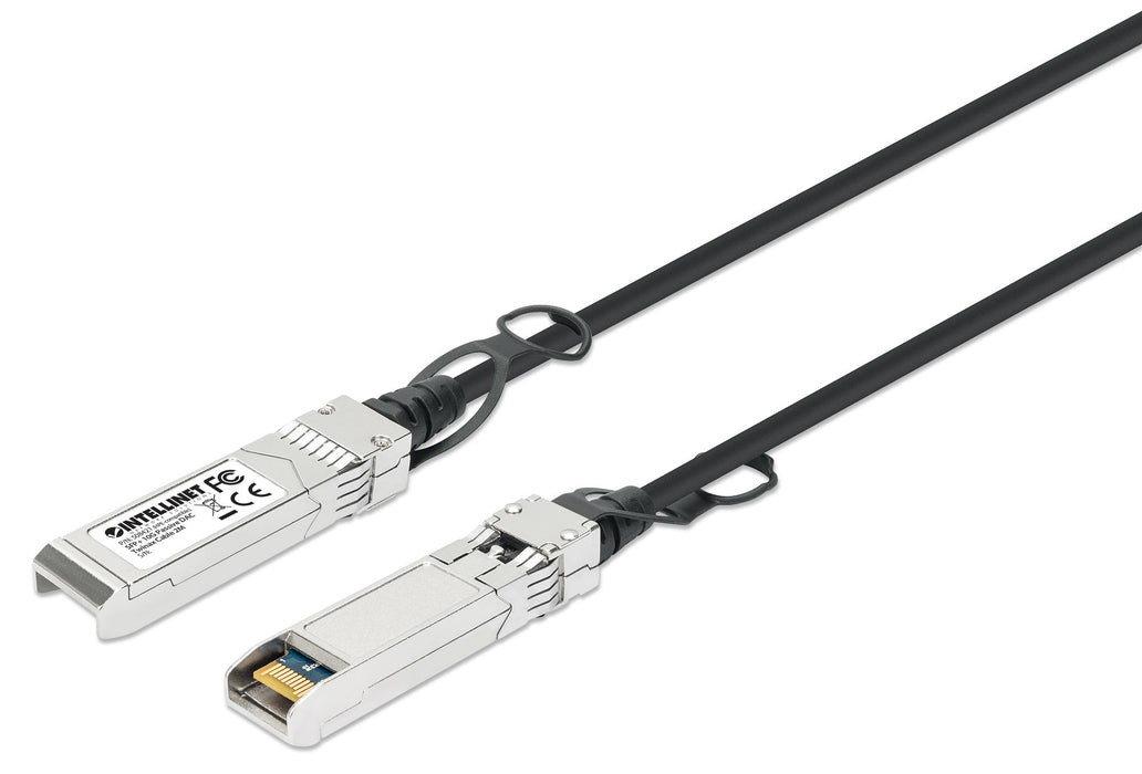 EAN 0766623508421 - Intellinet 508421 Cable de fibra óptica e InfiniBand 2 m SFP+ Negro, Plata imagen 1