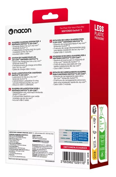 EAN 3665962029116 - NACON NA029116 accesorio y piza de videoconsola Sistema de carga imagen 3