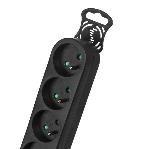 EAN 5902211108108 - Maclean MCE187 base múltiple 3 m 6 salidas AC Interior Negro imagen 4