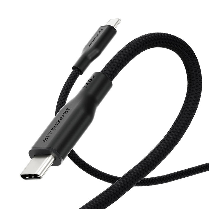 EAN 5715685027659 - PanzerGlass empower by ® Racing 240W USB-C to USB-C Cable | USB 2.0 | 1.2M | Space Black cable USB Negro imagen 6