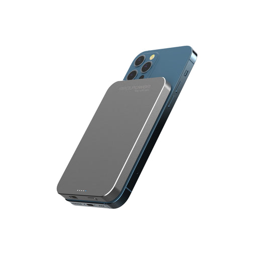 EAN 4040895010926 - RealPower PB-5000 Mag Polímero de litio 5000 mAh Cargador inalámbrico Gris imagen 1