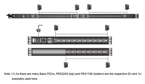 EAN 4719264648915 - ATEN PE0218SG-AT-G unidad de distribución de energía (PDU) 18 salidas AC Negro imagen 2