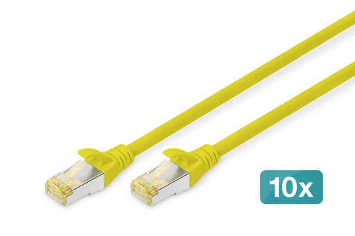 EAN 4016032469148 - Digitus DK-1644-A-010-Y-10 cable de red Amarillo 1 m Cat6a S/FTP (S-STP) imagen 1