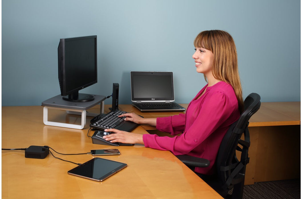 EAN 0085896600893 - Kensington 60089 soporte para monitor 53,3 cm (21") Escritorio Gris imagen 5