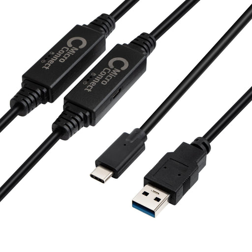 EAN 5704174889403 - Microconnect USB3.1CA10AMP cable USB USB 3.2 Gen 1 (3.1 Gen 1) 10 m USB C USB A Negro imagen 1