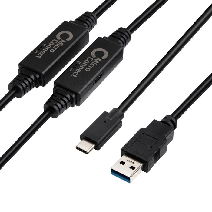 EAN 5704174889403 - Microconnect USB3.1CA10AMP cable USB USB 3.2 Gen 1 (3.1 Gen 1) 10 m USB C USB A Negro imagen 1
