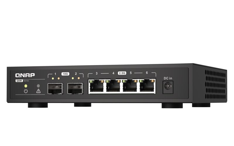 EAN 4713213518816 - QNAP QSW-2104-2S switch No administrado 2.5G Ethernet Negro imagen 3