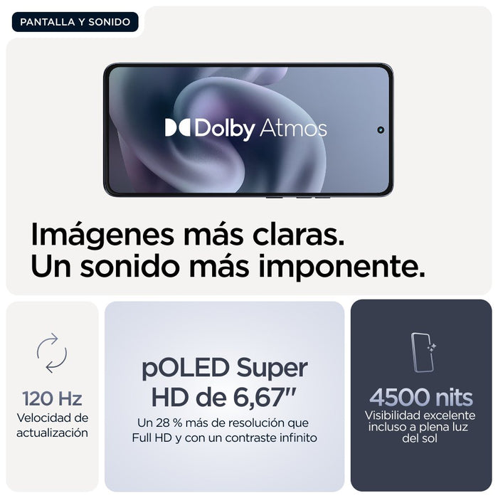 EAN 0840023294891 - Motorola moto g86 5G 16,9 cm (6.67") SIM doble Android 15 USB Tipo C 8 GB 256 GB 5200 mAh Azul oscuro imagen 7
